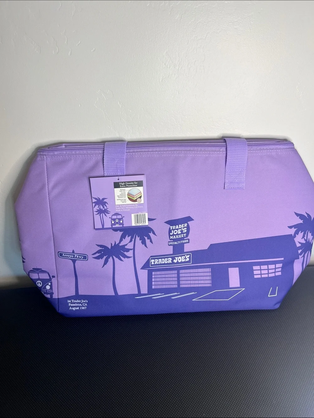 Trader Joe's Purple Insulated Reusable Food Storage Bag